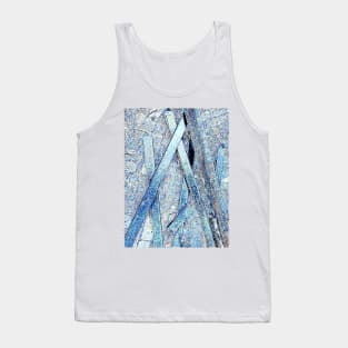 Blue Poles Tank Top